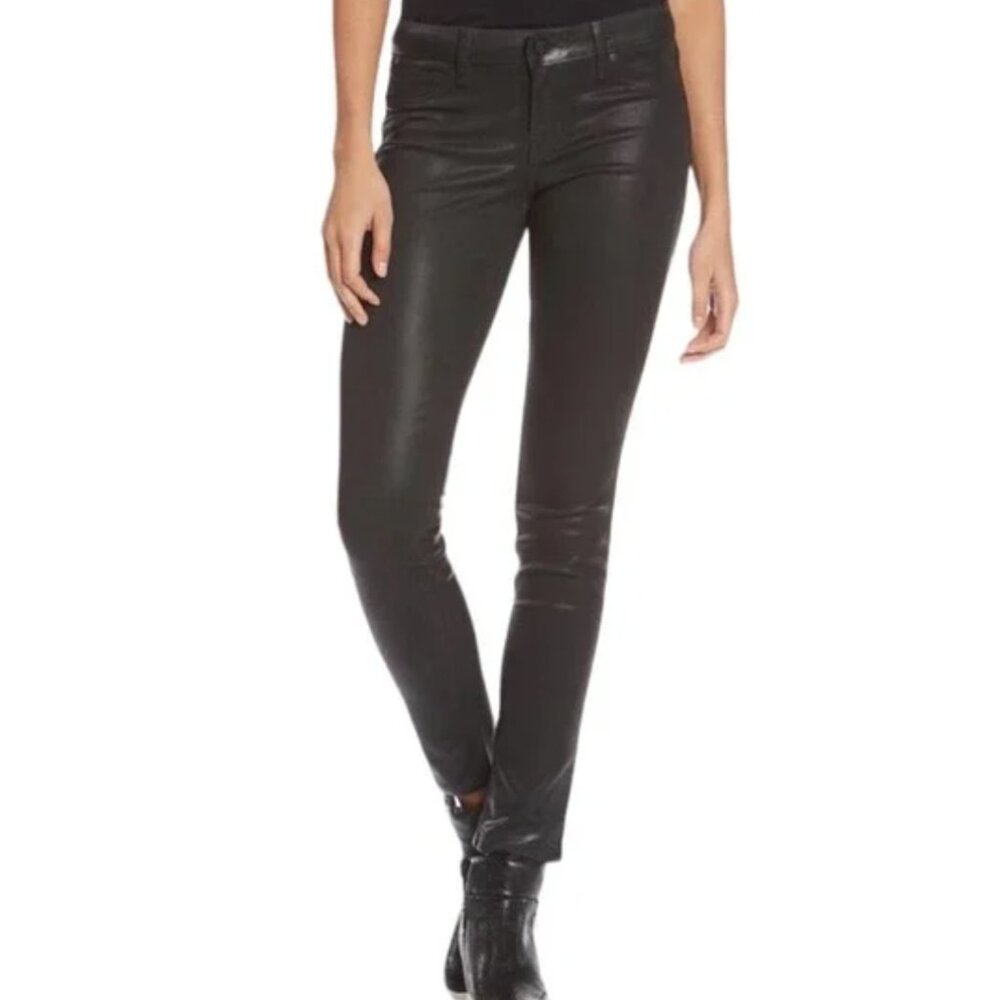 Level 99 Liza Skinny Coated Stretch Jeans